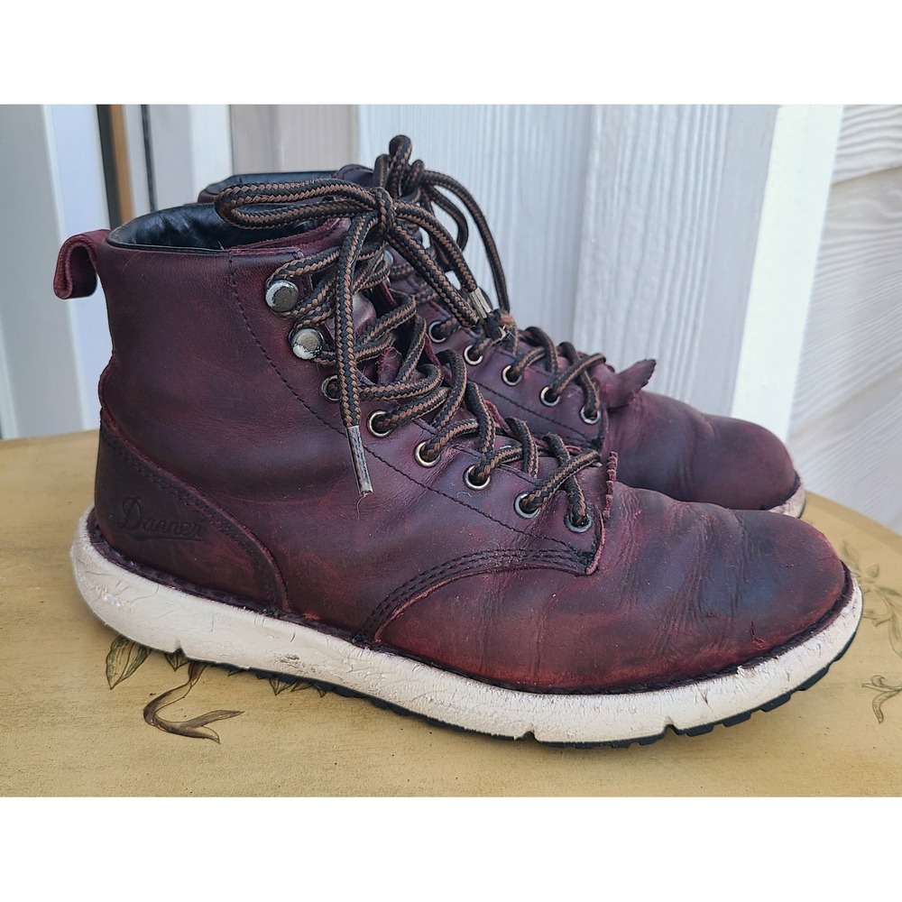 Danner Logger 917 US 8.5 Purple Leather Lace Up Work Boots Heritage Gorpcore